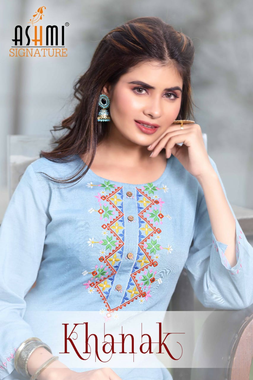 Khanak By Ashmi Designer Kurtis Wholesaler Supplier From Surat