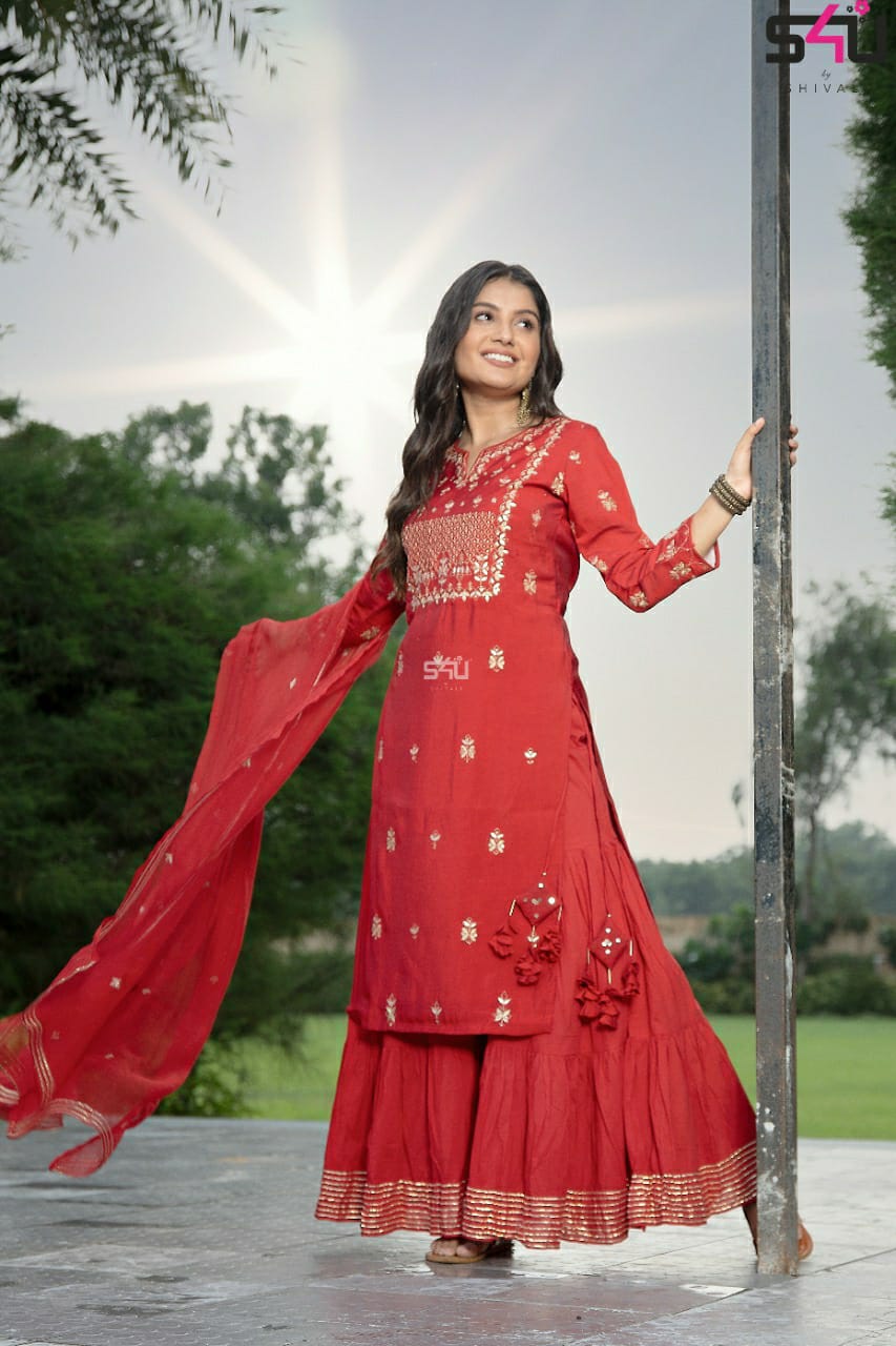S4u 238 Kurti With Pant And Dupatta Wholesaler Supplier From Surat