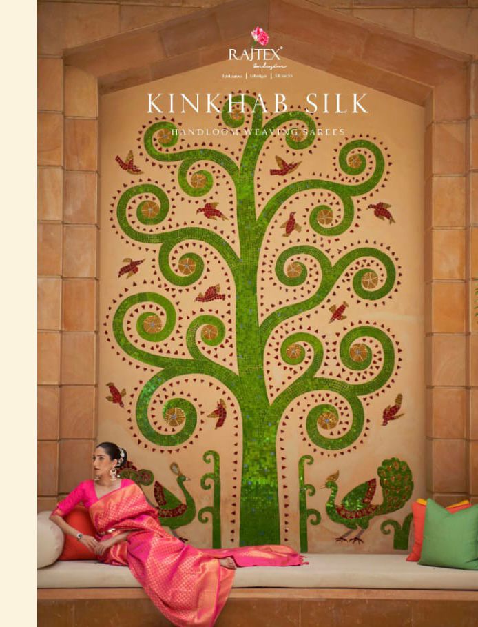 Kinkhab Silk Series 198001 To  198006 By Raj Tex Single And Set Stockiest And Supplier From Surat