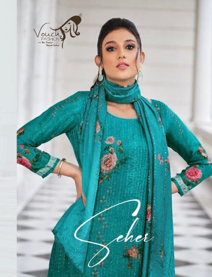 Seher Series 1101 To 1106 By Vouch Fashion Single And Set Stockiest And Supplier From Surat