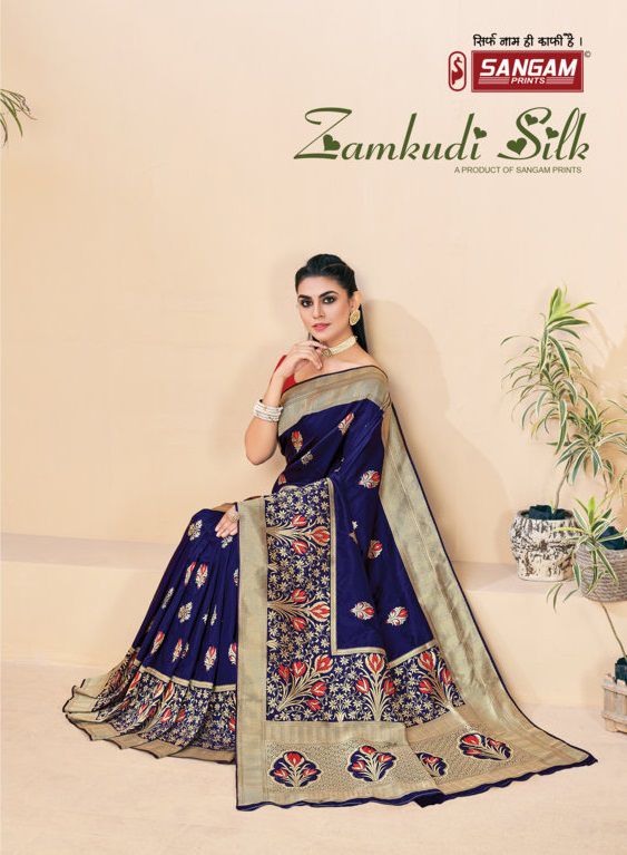 Zamkudi Silk By Sangam Prints Single And Set Stockiest And Supplier From Surat