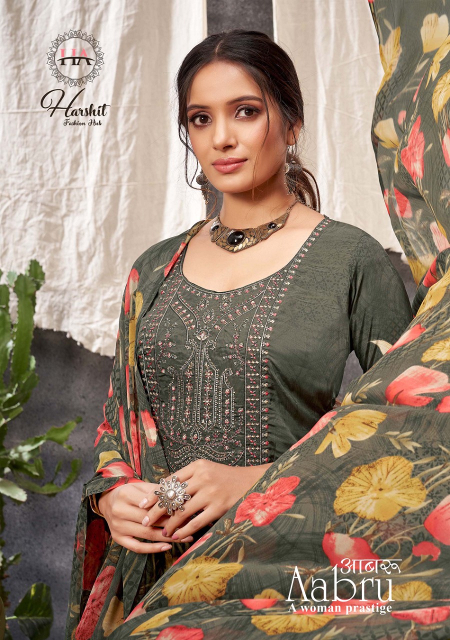 Aabru By Harshit Fashion Hub By Alok Suit Wholesale Supplier Traders In Surat