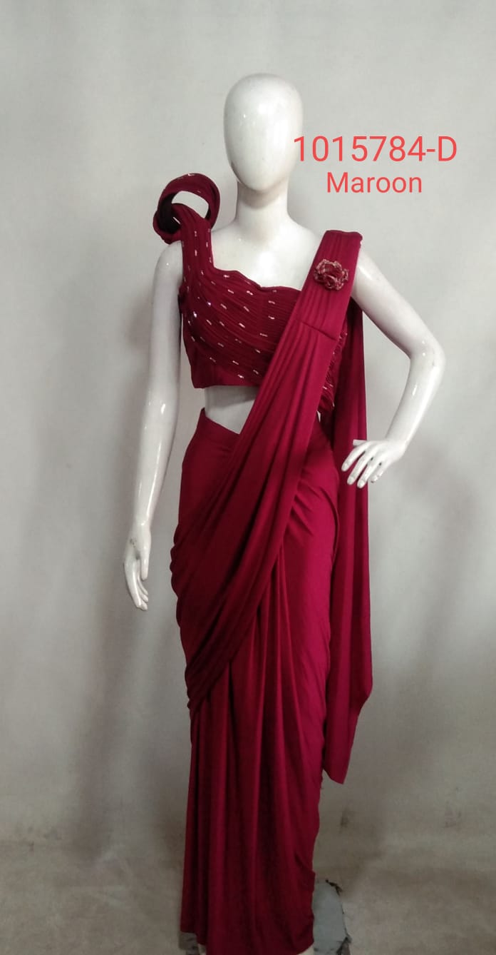 Ready To Wear Saree D No 1015784 Single And Set Stockiest And Supplier From Surat