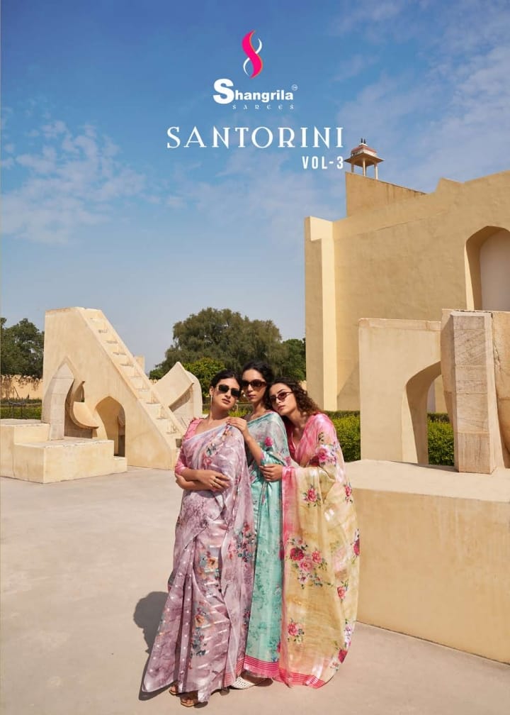 Santorini Vol 3 By Shangrila Sarees Wholesaler Supplier From Surat