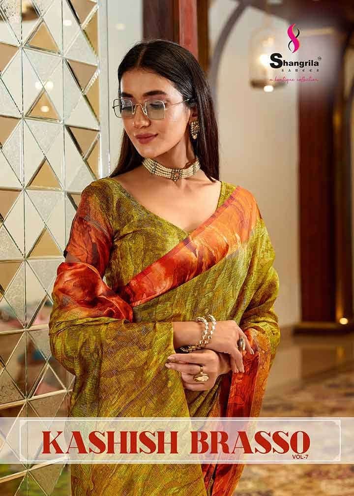 Kashish Brasso Vol 7 By Shangrila Sarees Wholesaler Supplier From Surat