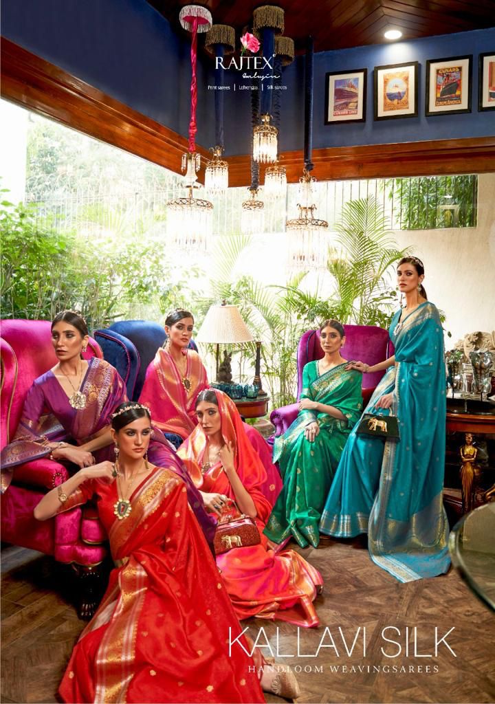 Kallavi Silk Series 223001 To 223006 By Raj Tex Single And Set Stockiest And Supplier From Surat