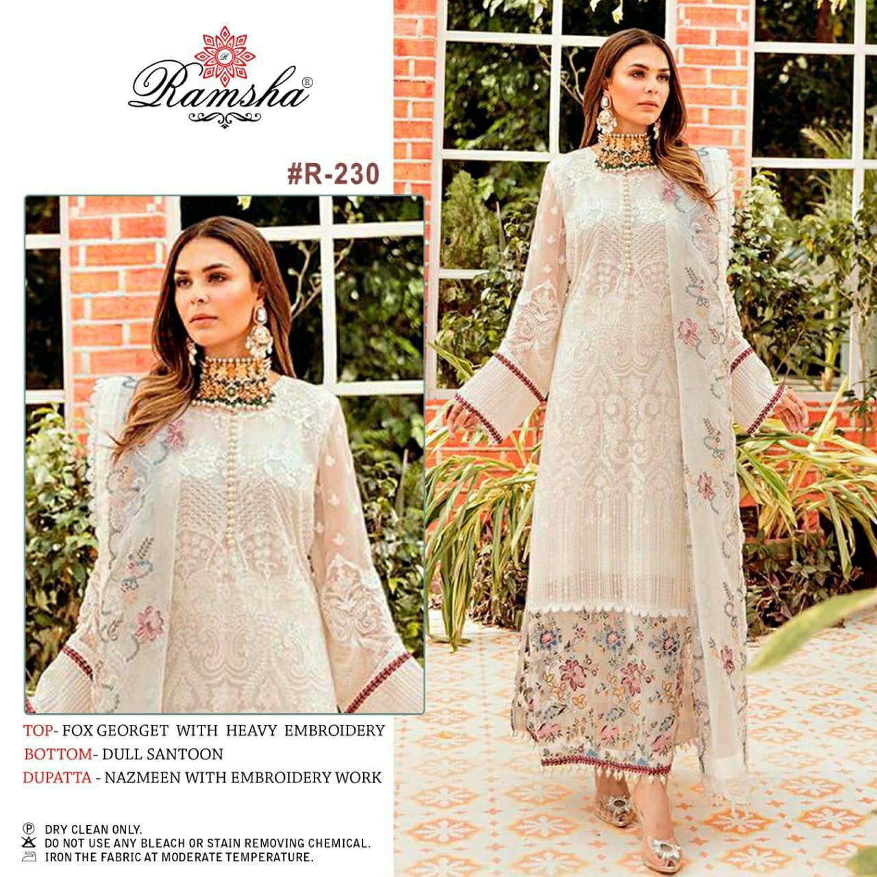 Ramsha R 230 Georgette Suit Single And Set Stockiest And Supplier From Surat