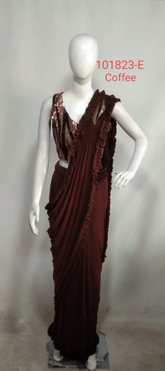 Ready To Wear Saree D No 101823 Single And Set Stockiest And Supplier From Surat