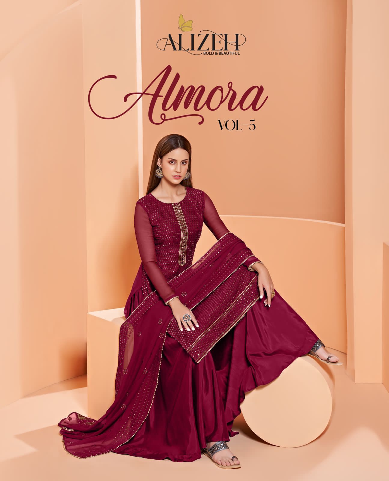 Almora Vol 5 By Alizeh Official Single And Set Stockiest And Supplier From Surat