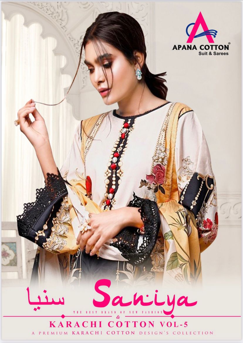 Saniya Vol 5 By Apna Cotton Suit Wholesale Supplier Traders In Surat