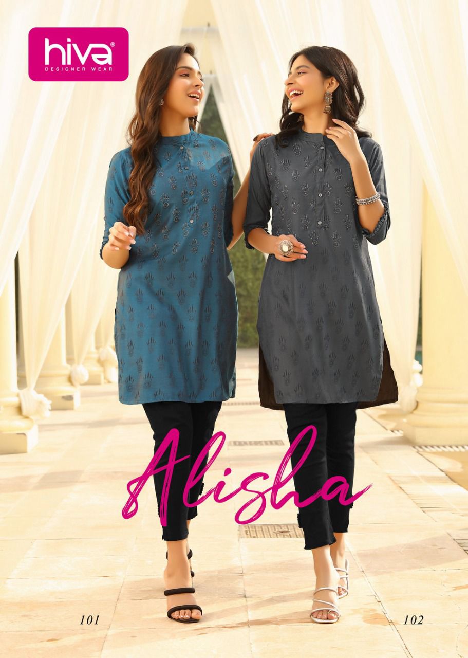 Alisha By Hiva Designer Kurti Wholesaler Supplier From Surat