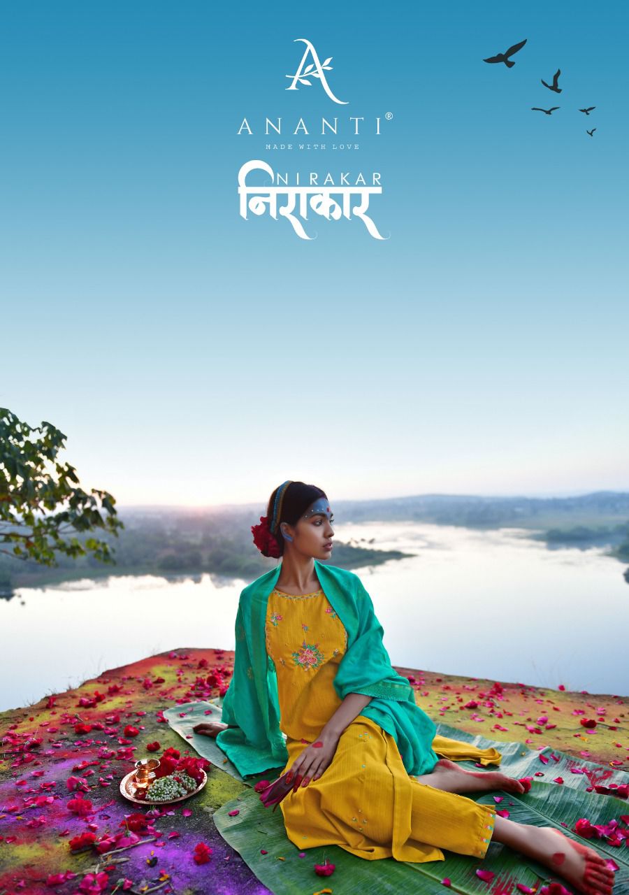 Nirakar By Ananti Kurti With Pant And Dupatta Wholesaler Supplier From Surat