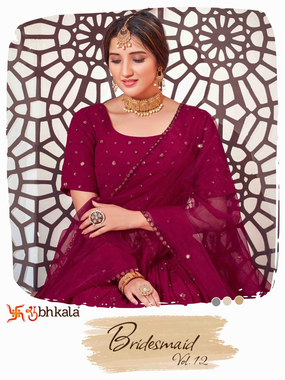Bridesmaid Vol 12 By Shubh Kala Lehanga Choli Single And Set Stockiest And Supplier From Surat