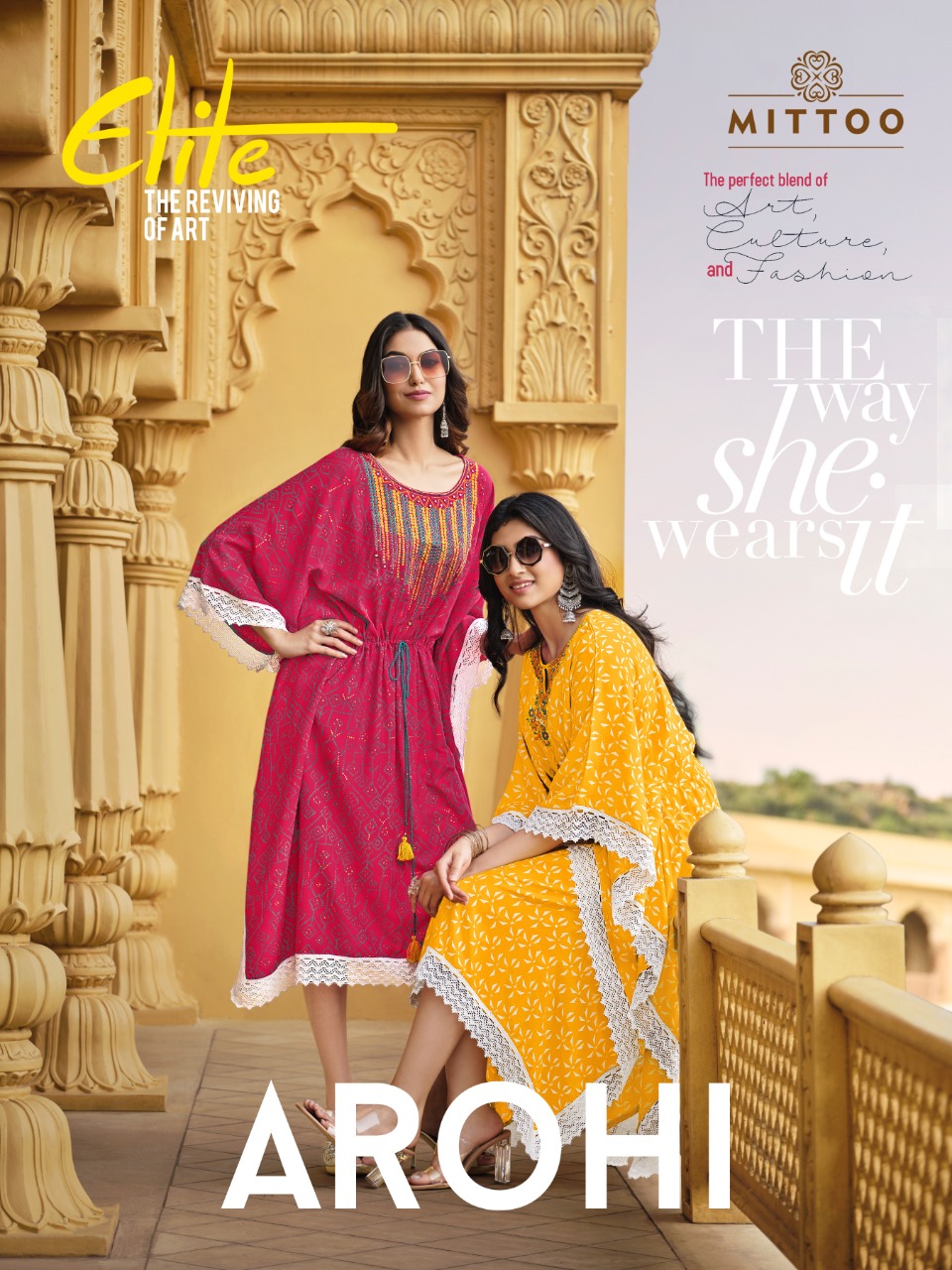 Arohi By Mittoo Designer Kaftans Wholesaler Supplier From Surat
