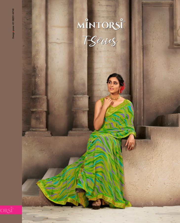 T Series By Mintorsi Designer Saree Single And Set Stockiest And Supplier From Surat