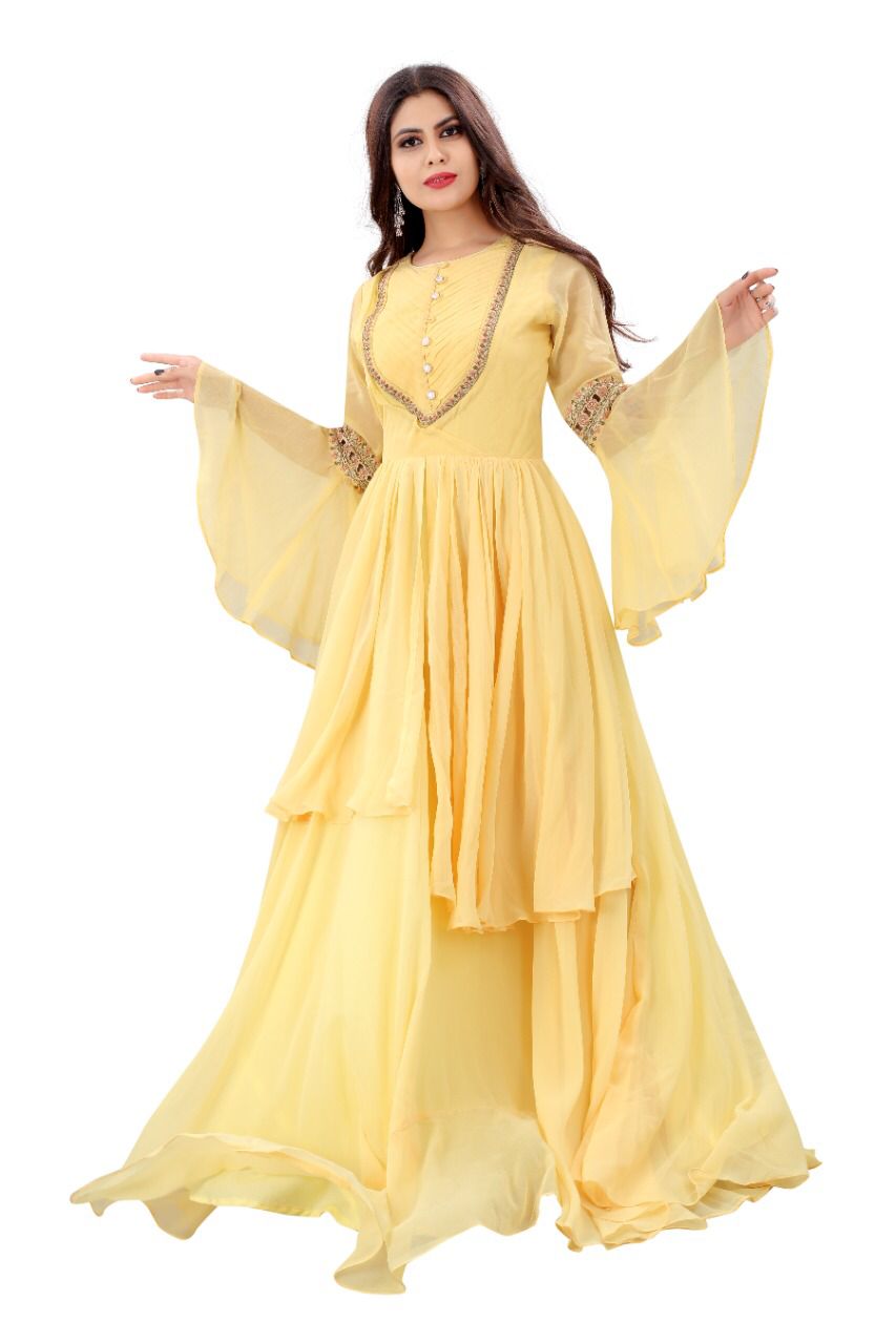 For This Festival Season Presenting Exclusive Gown Collection Single And Set Stockiest And Supplier ...