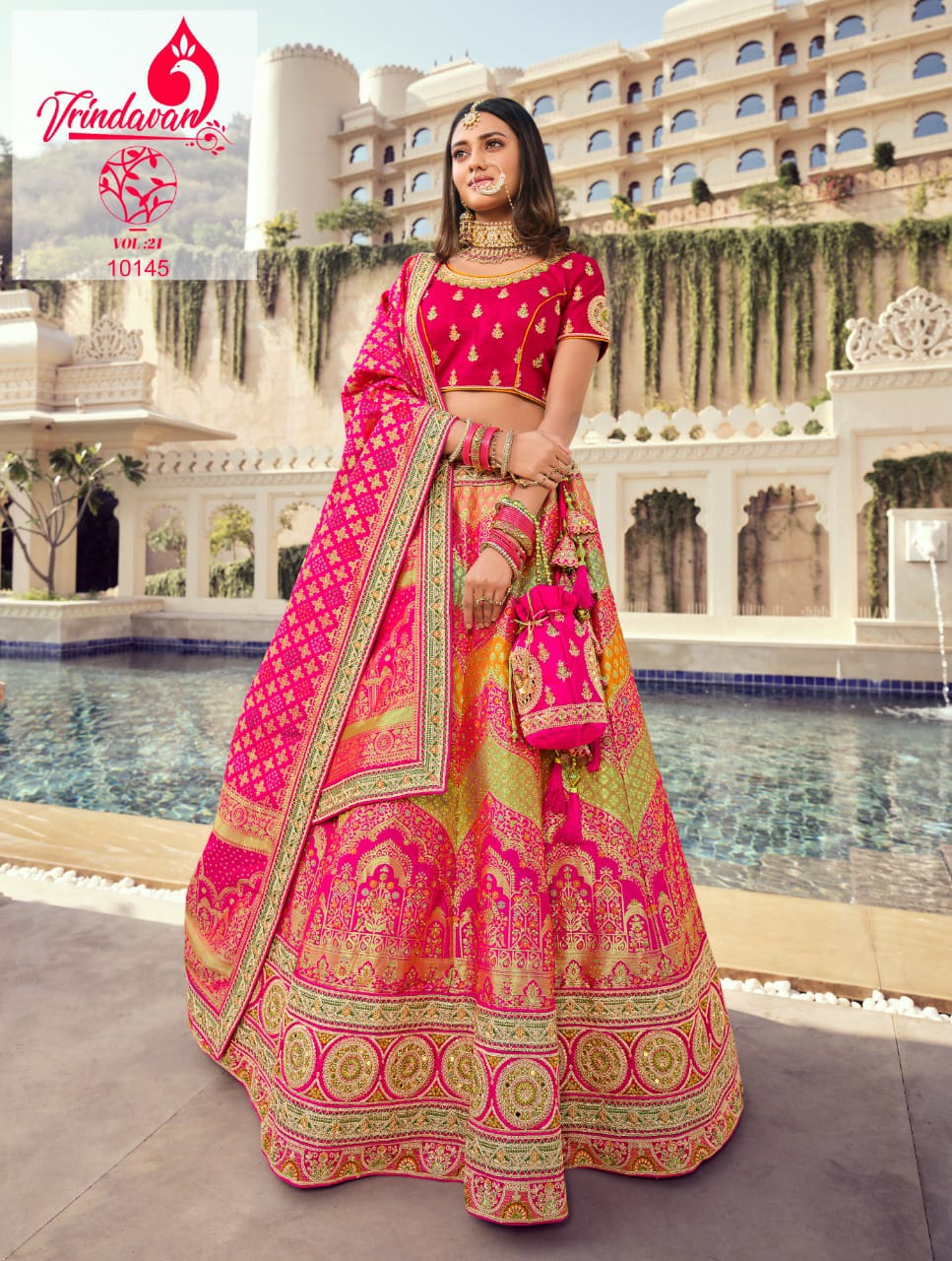 Royal Vrindavan Vol 21 Chaniya Choli Single And Set Stockiest And Supplier From Surat
