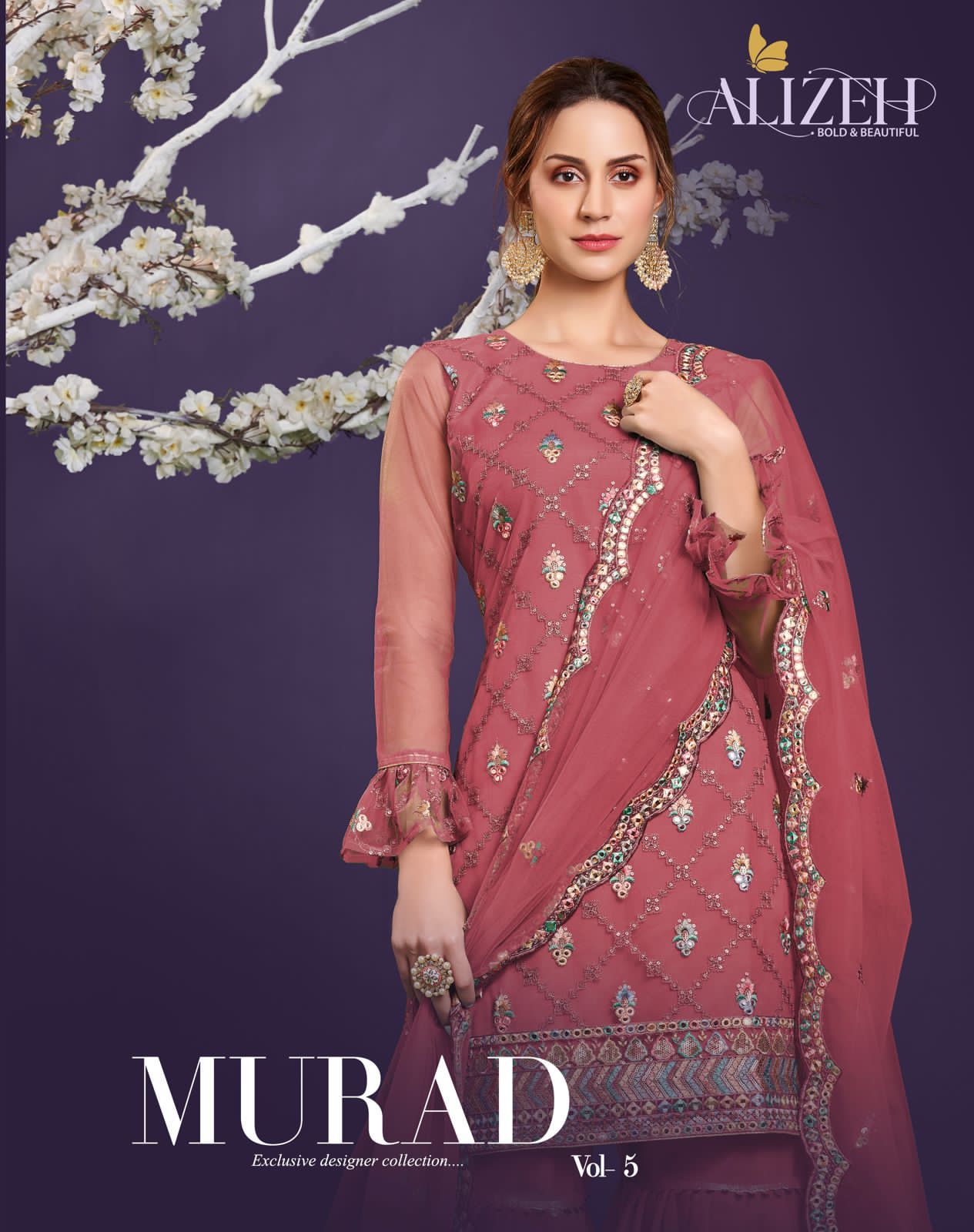 Murad Vol 5 By Alizeh Official Designer Suits Single And Set Stockiest And Supplier From Surat