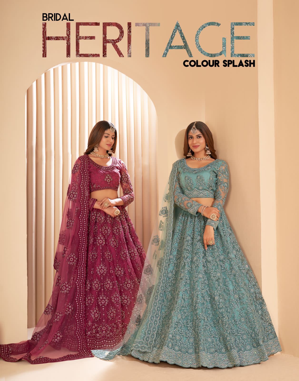 Bridal Heritage Colour Splash By Alizeh Official Designer Lehenga Choli Single And Set Stockiest And...