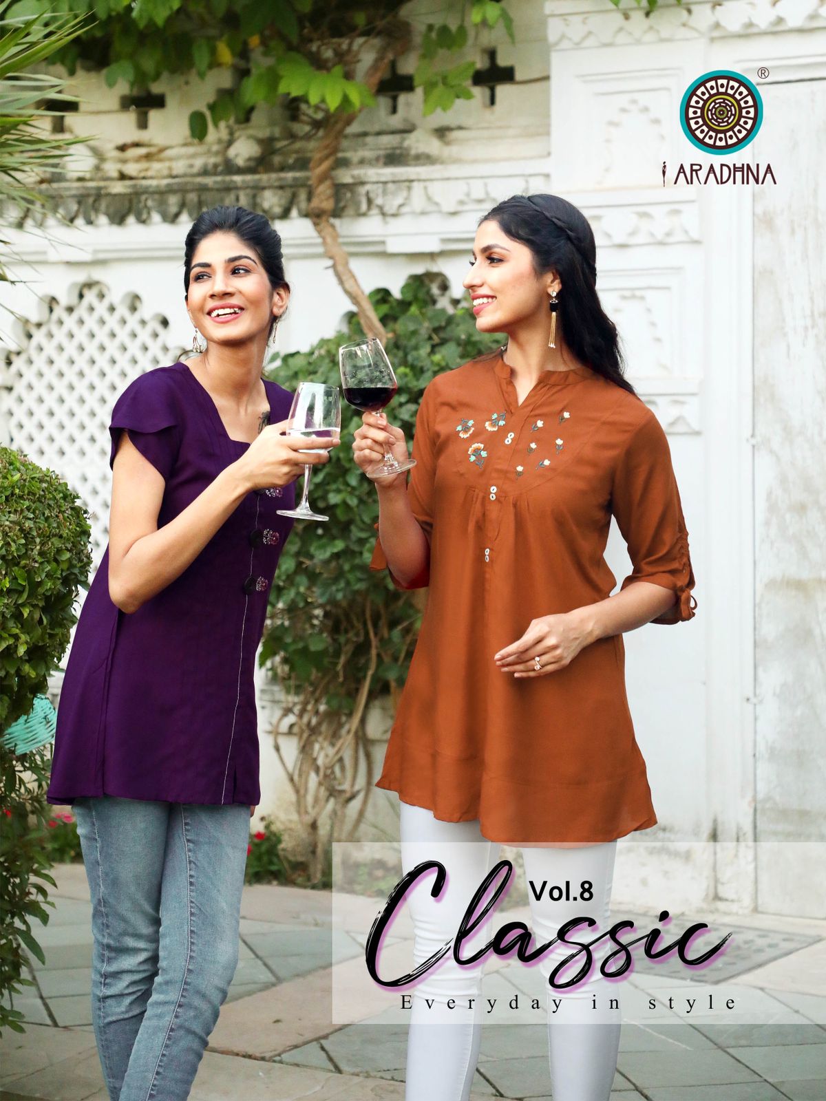 Classic Vol 8 By Aradhana Short Tops Wholesaler Supplier From Surat