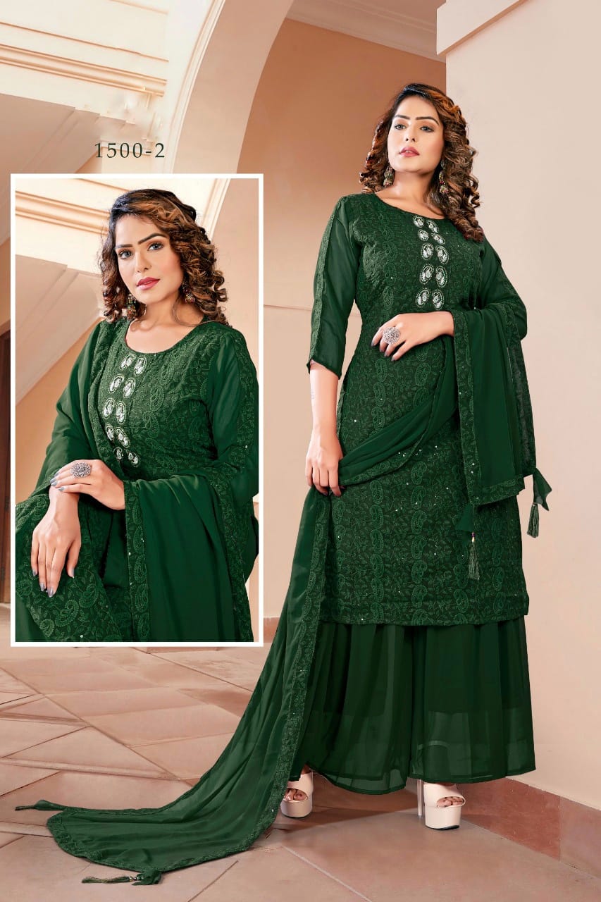New Designer Kurti With Sharara With Dupatta Single And Set Stockiest And Supplier From Surat