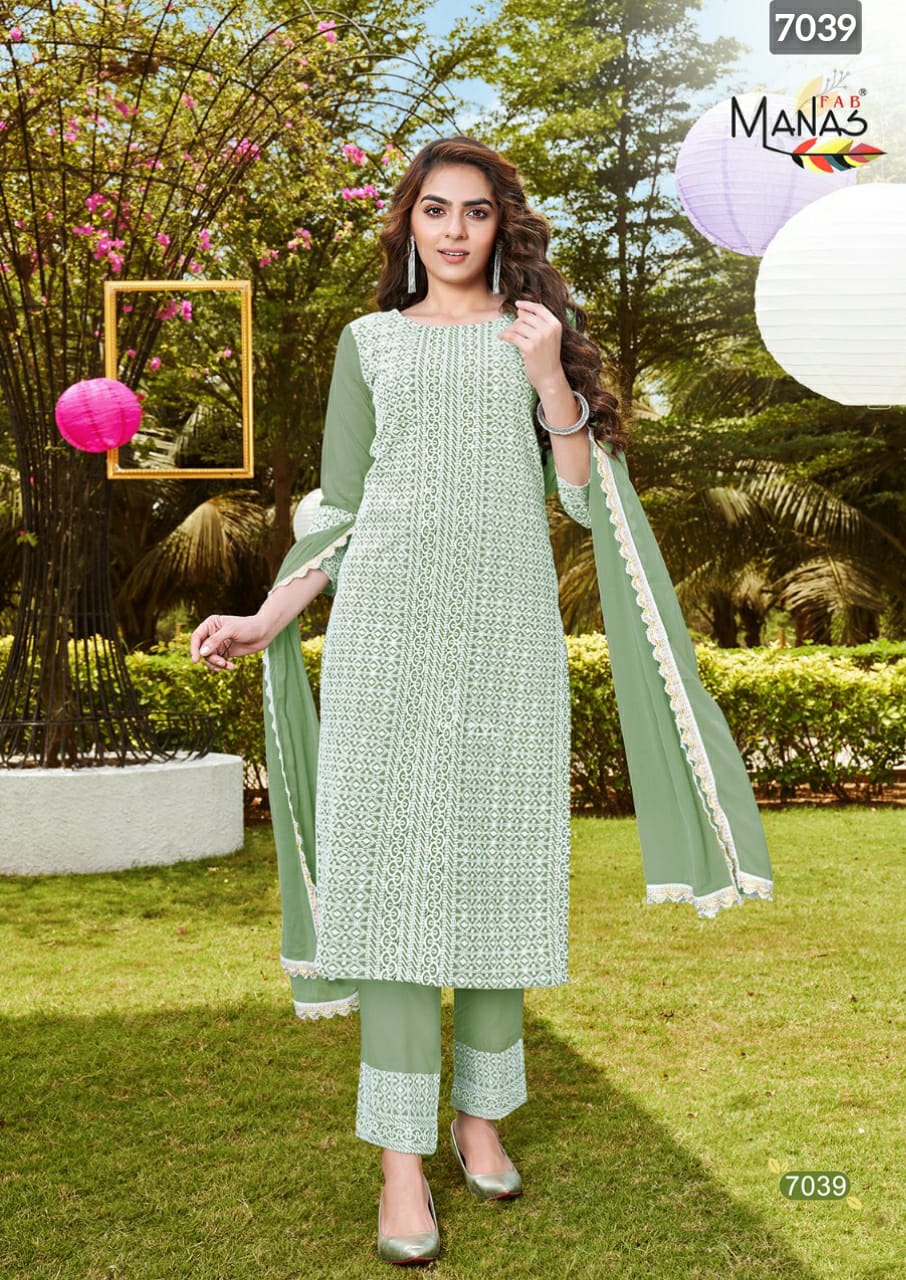 Schiffli Vol 7 By Manas Fab Single And Set Stockiest And Supplier From Surat