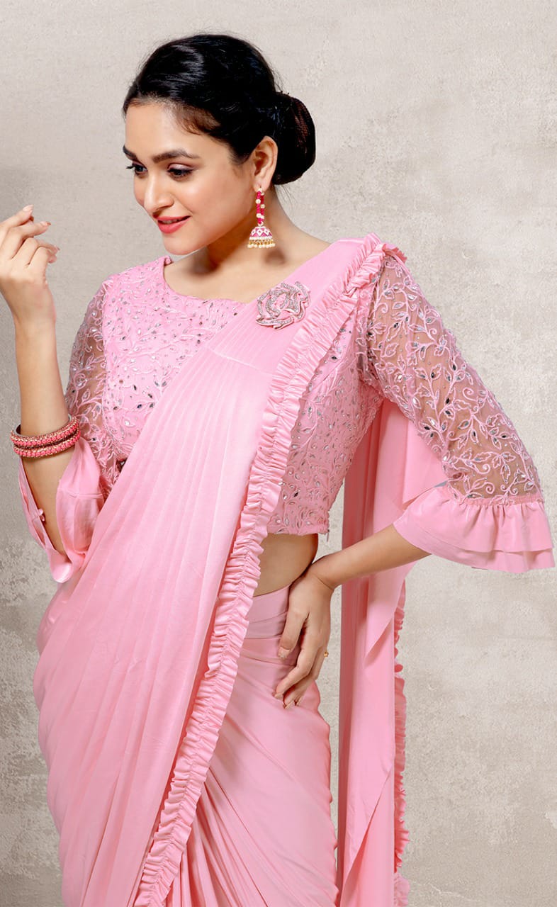 New Party Wear Saree D No 1015587 Readymade Saree Single And Set Stockiest And Supplier From Surat