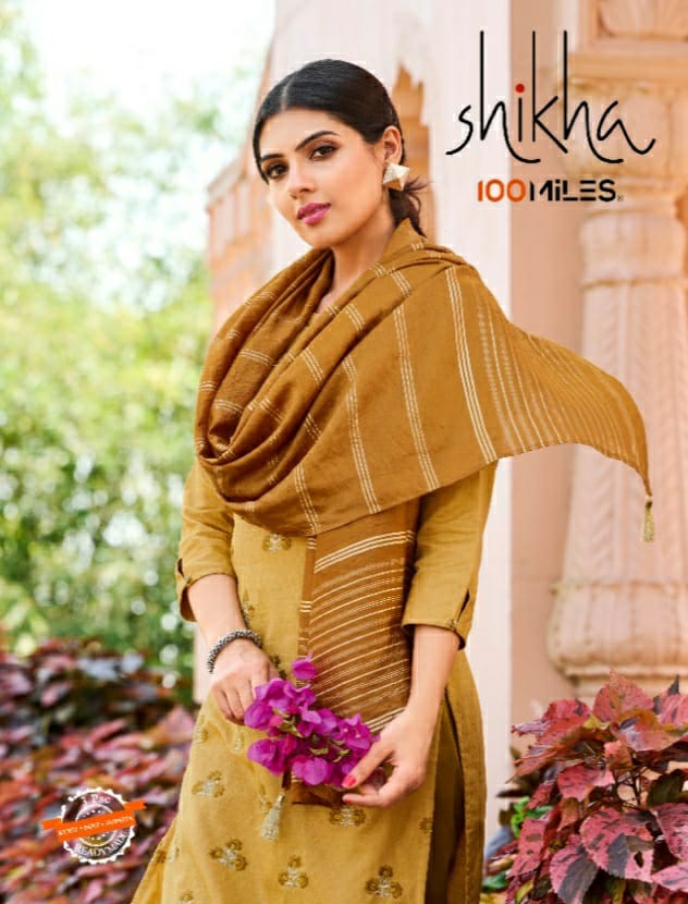 Shikha Top Pent With Dupatta By 100 Miles Dealer And Exporter Surat Gujarat