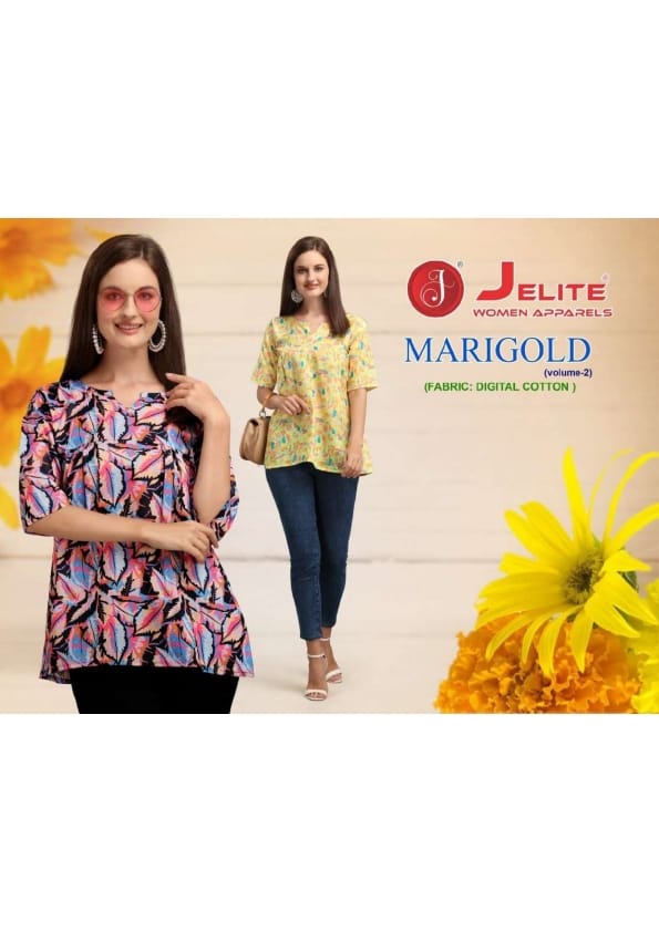 Marigold Vol 2 By Jelite Short Top Wholesaler Supplier From Surat