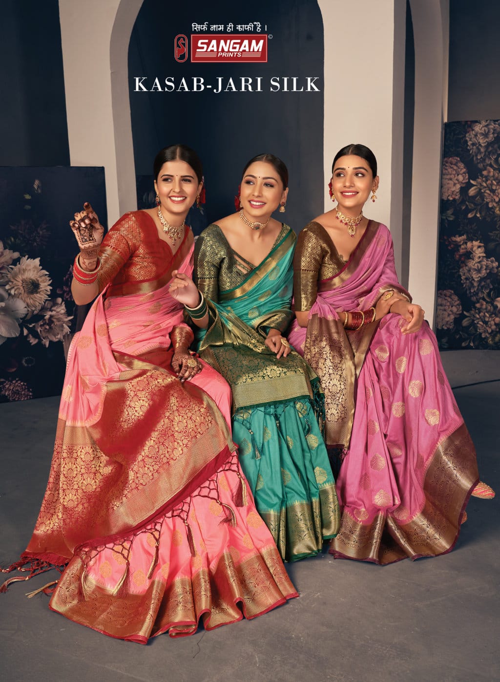 Kasab Jari Silk By Sangam Prints Single And Set Stockiest And Supplier From Surat