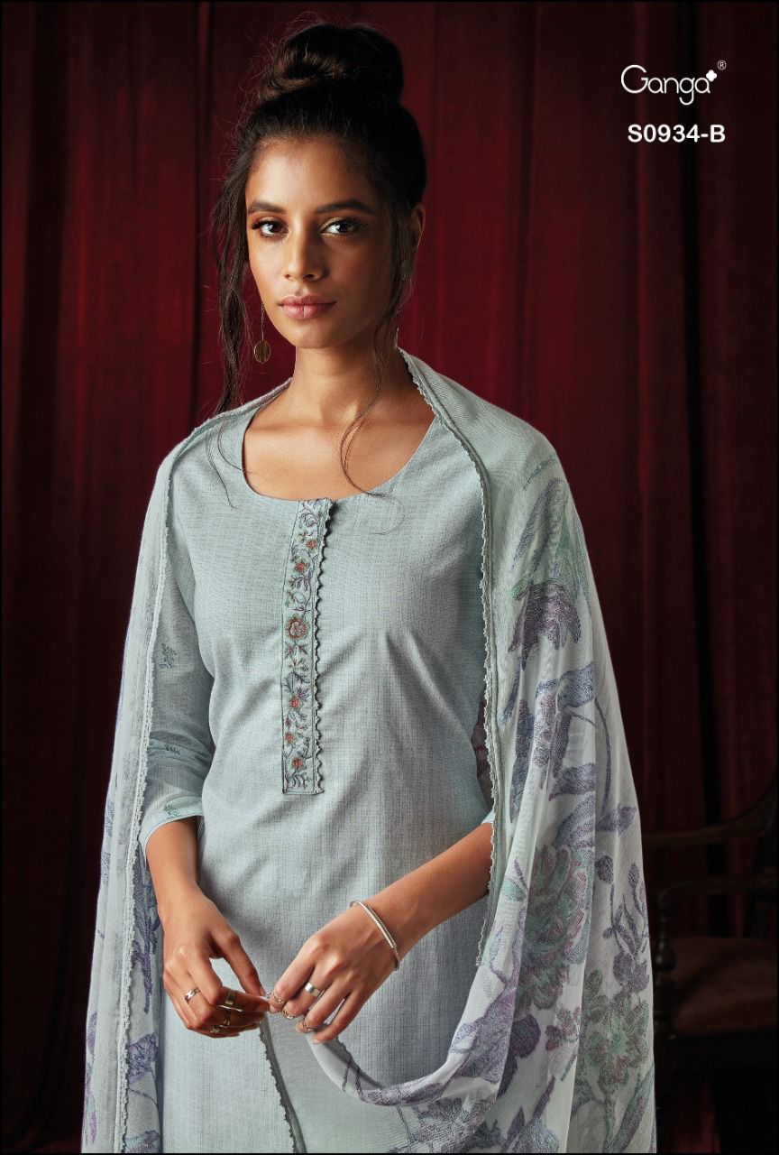 Anika 934 By Ganga Designer Suits Wholesale Suppliers And Dealer From India