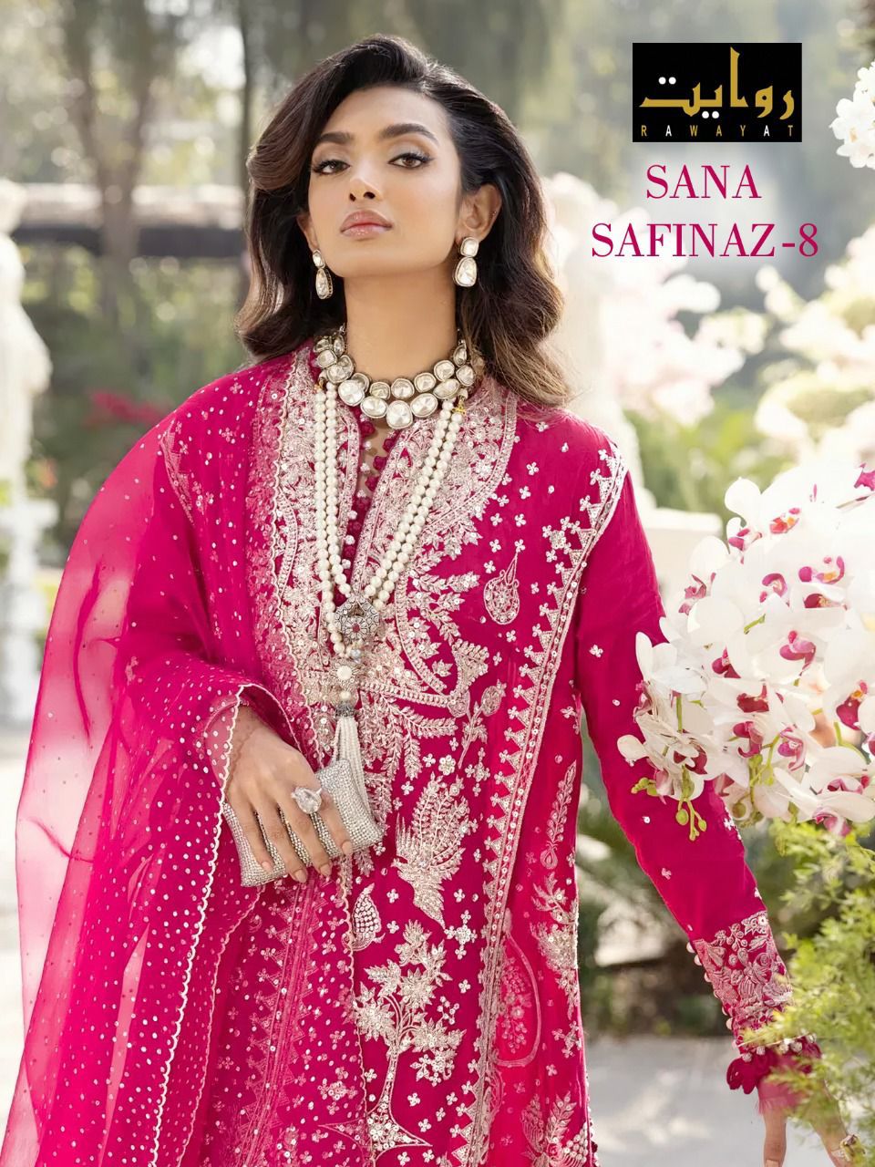 Sana Safinaz Vol 8 By Rawayat Designer Georgette Suit Wholesale Supplier Traders In Surat