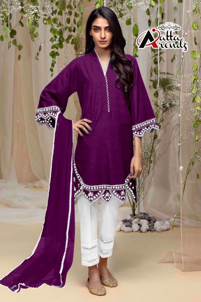 Atta Trendz D No 2705 Top Bottom With Dupatta Wholesaler Supplier From Surat