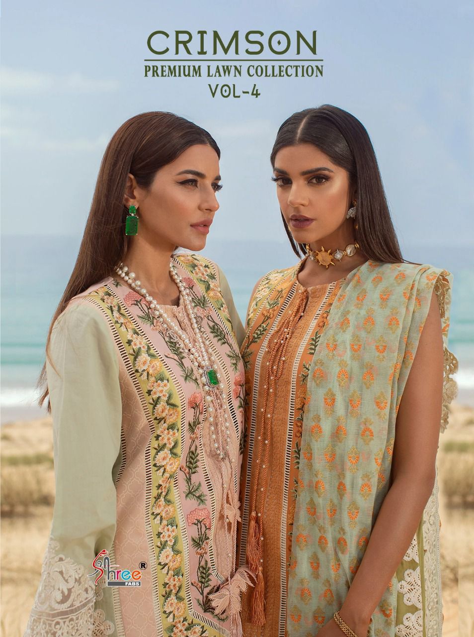 Crimson Premium Lawn Collection Vol 4 Shree Fabs Wholesaler Supplier From Surat