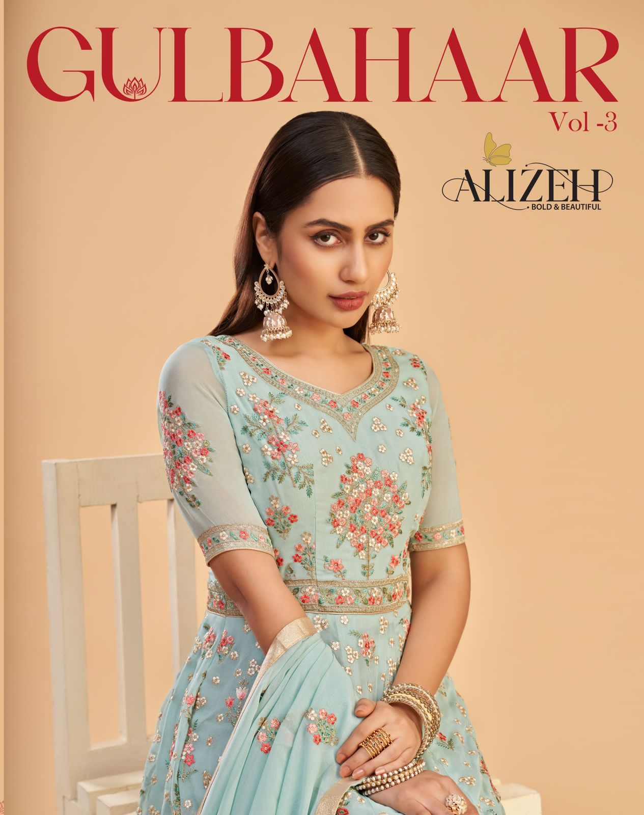 Gulbahaar Vol 3 By Alizeh Official Designer Lehenga Choli Single Available Wholesaler Surat