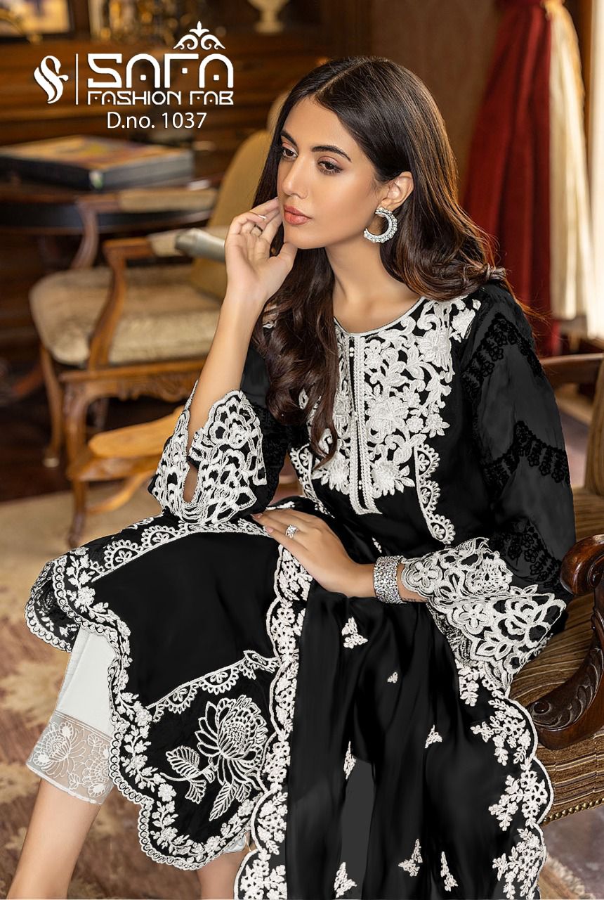 Safa Fashion Fab D No 1037 Pakistani Collection Dealer And Exporter Surat Gujarat