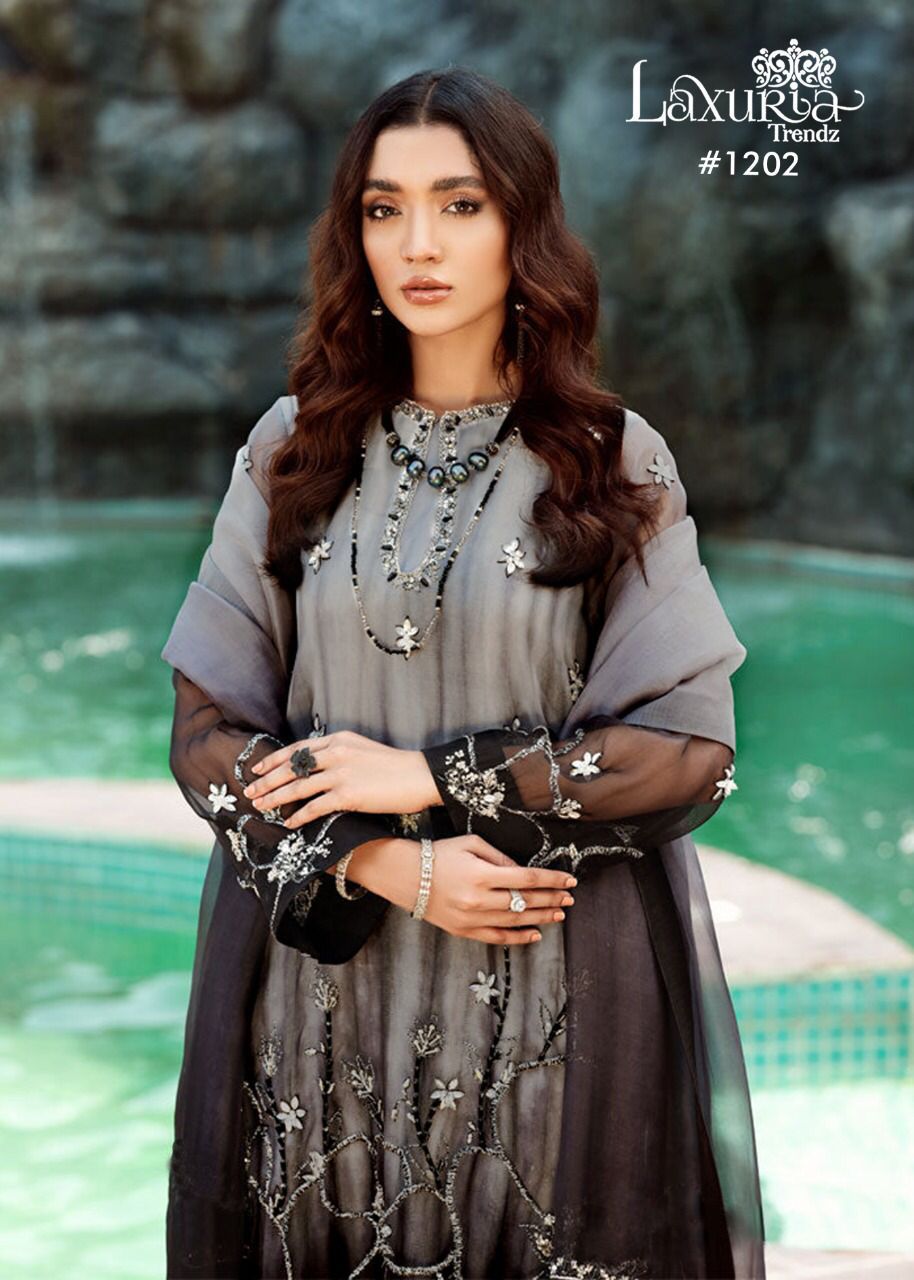 Laxuria Trendz D No 1202 Top Bottom With Dupatta Pakistani Collection Manufacturer Traders And Deale...