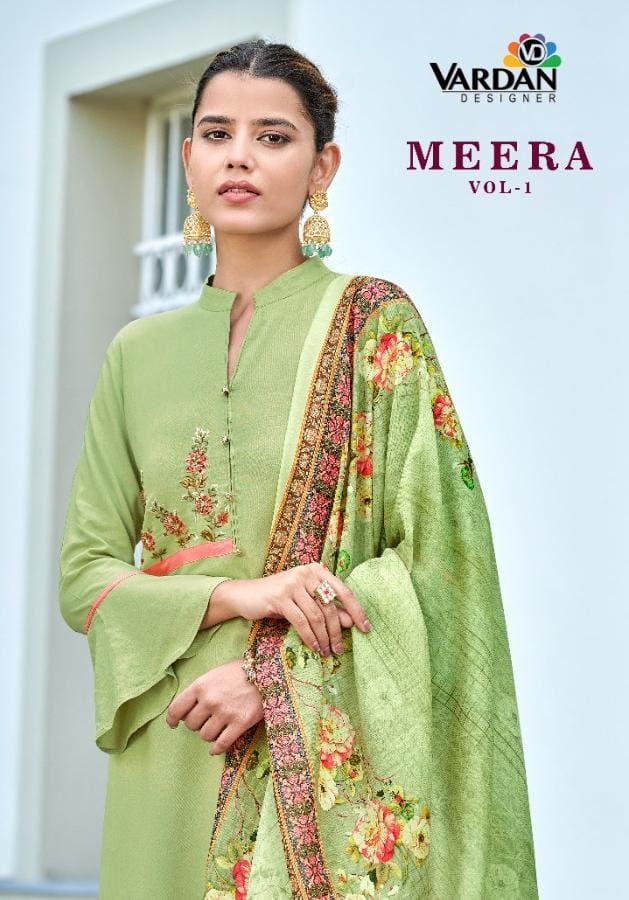 Meera By Vardan Designer Top Bottom With Dupatta Single Available Wholesaler Surat Gujarat