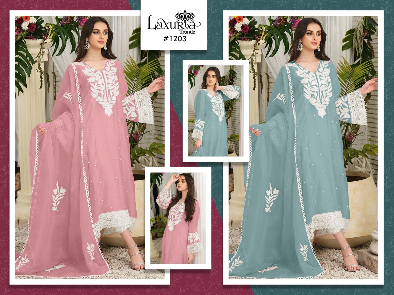 Laxuria Trendz D No 1203 Pakistani Collection Manufacturer Traders And Dealer From India