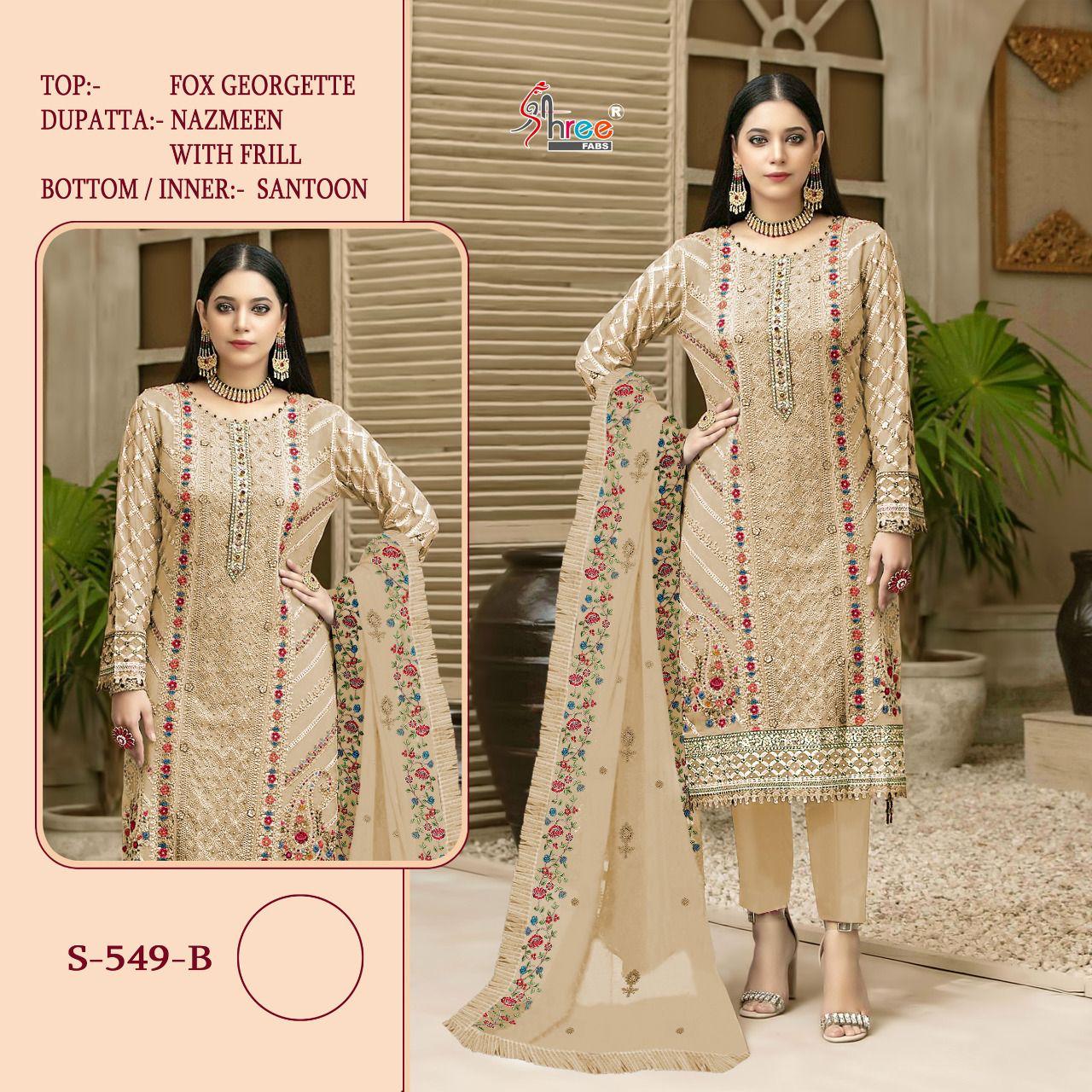 Shree Fab Hit Design Pakistani Collection D No S 549 Wholesaler Supplier From Surat