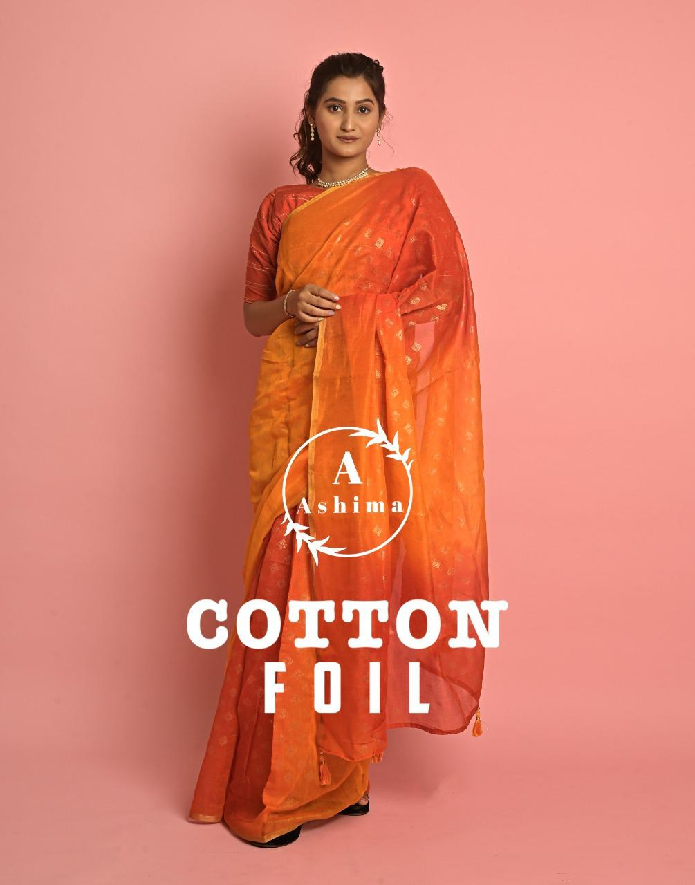 Cotton Foil Series 5801 To 5808 By Ashima Designer Saree Single And Set Stockiest And Supplier From ...