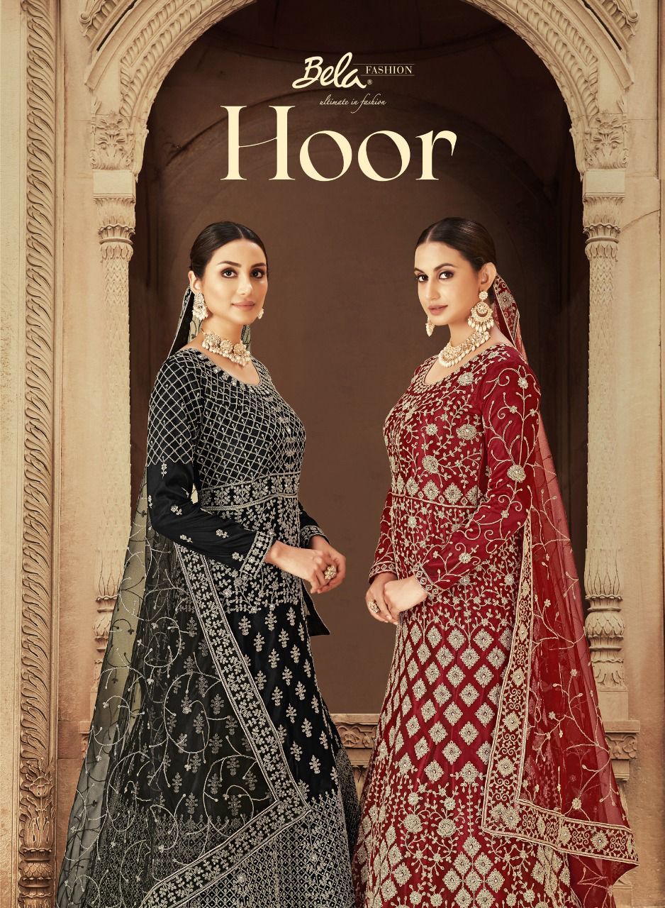 Hoor Series 3204 To 3210 By Bela Fashion Heavy Work Suit Single And Set Stockiest And Supplier From ...