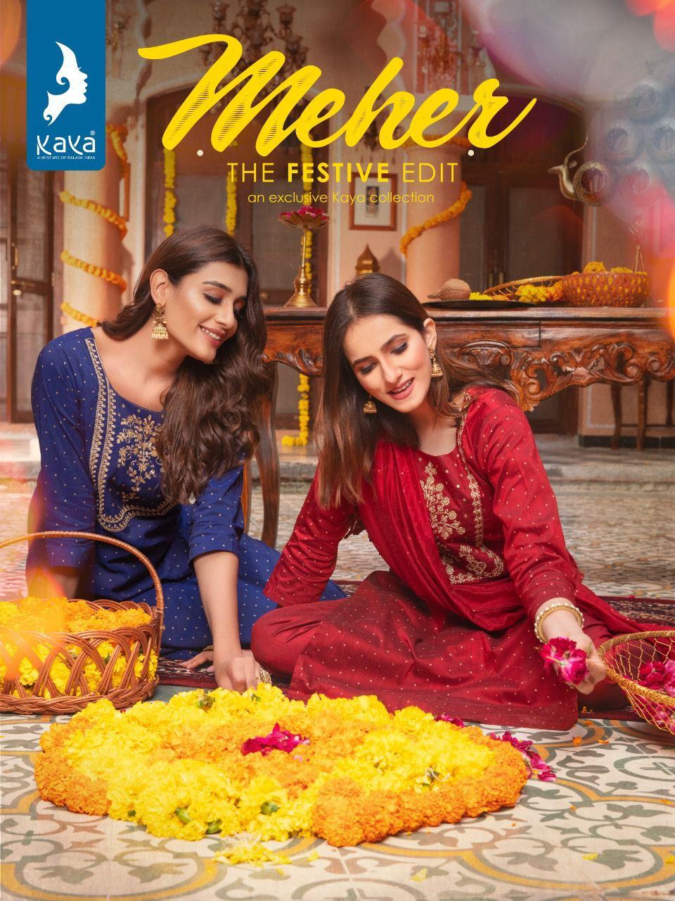 Maher By Kaya Kurti Bottom With Dupatta Wholesaler Supplier From Surat