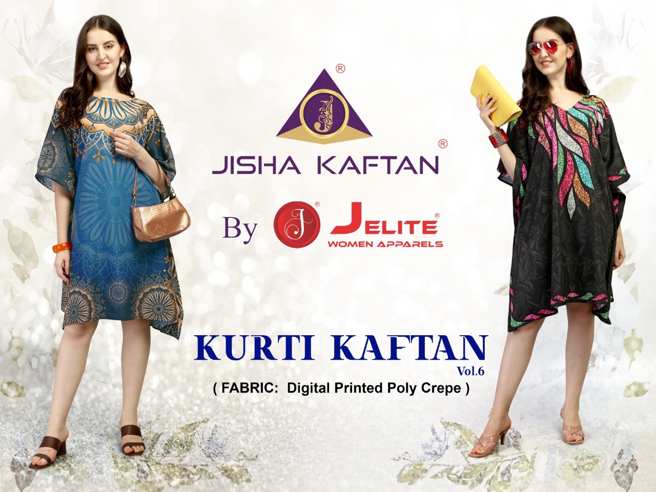 Kurti Kaftans Vol 6 By Jelite Designer Kurti Kaftans Wholesaler Supplier From Surat