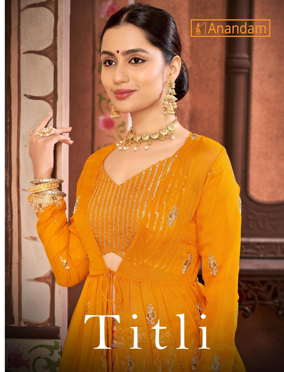Titli Series 2399 To 2401 By Anandam Designer Lehanga Choli Koti Fancy Dress Single And Set Stockies...