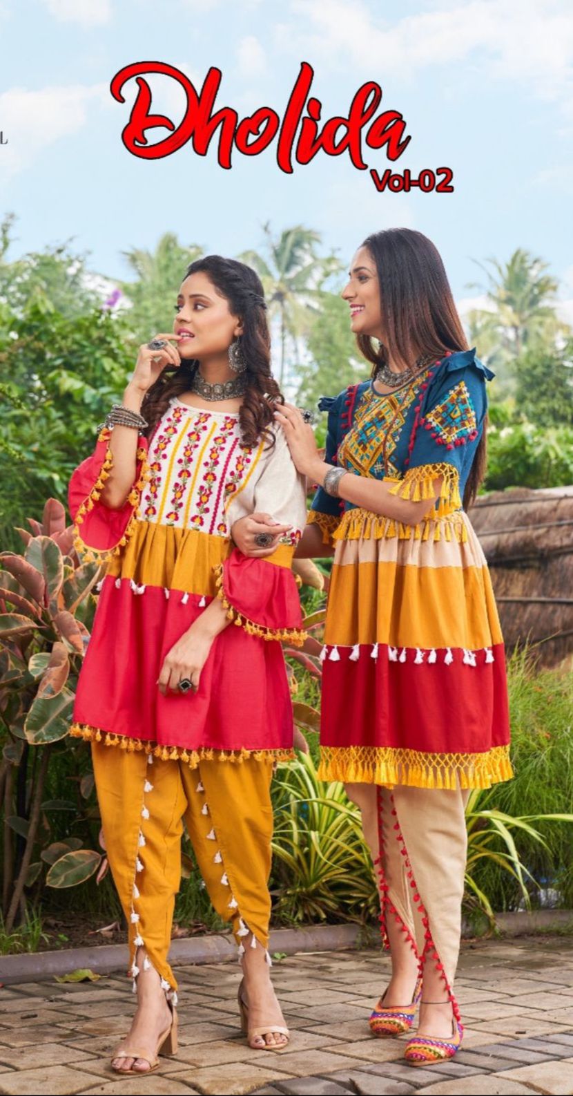 Dholida Bol 2 By Nitya Nx Designer Navratri Garba Stylish Traditional Kadias Single And Set Stockies...