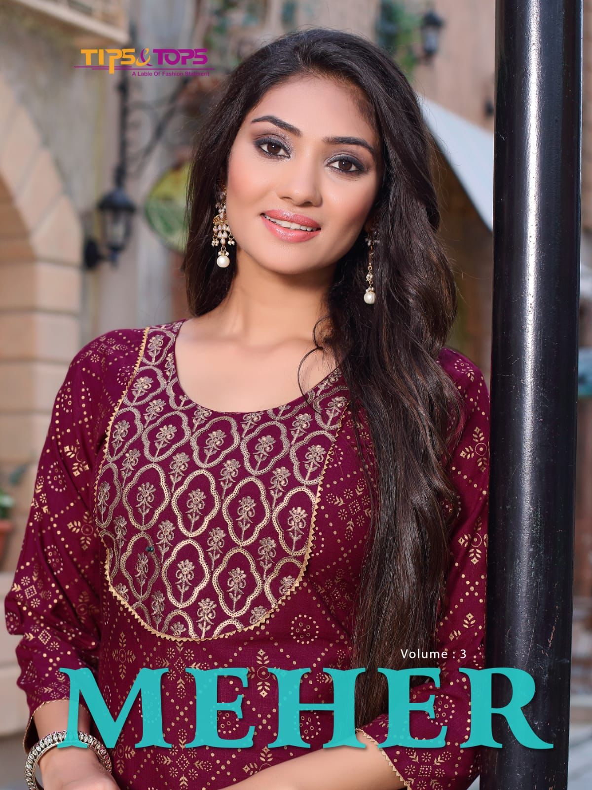 Meher Vol 3 By Tips Tops Fancy Kurti With Palazzo Set Stockiest And Supplier From Surat