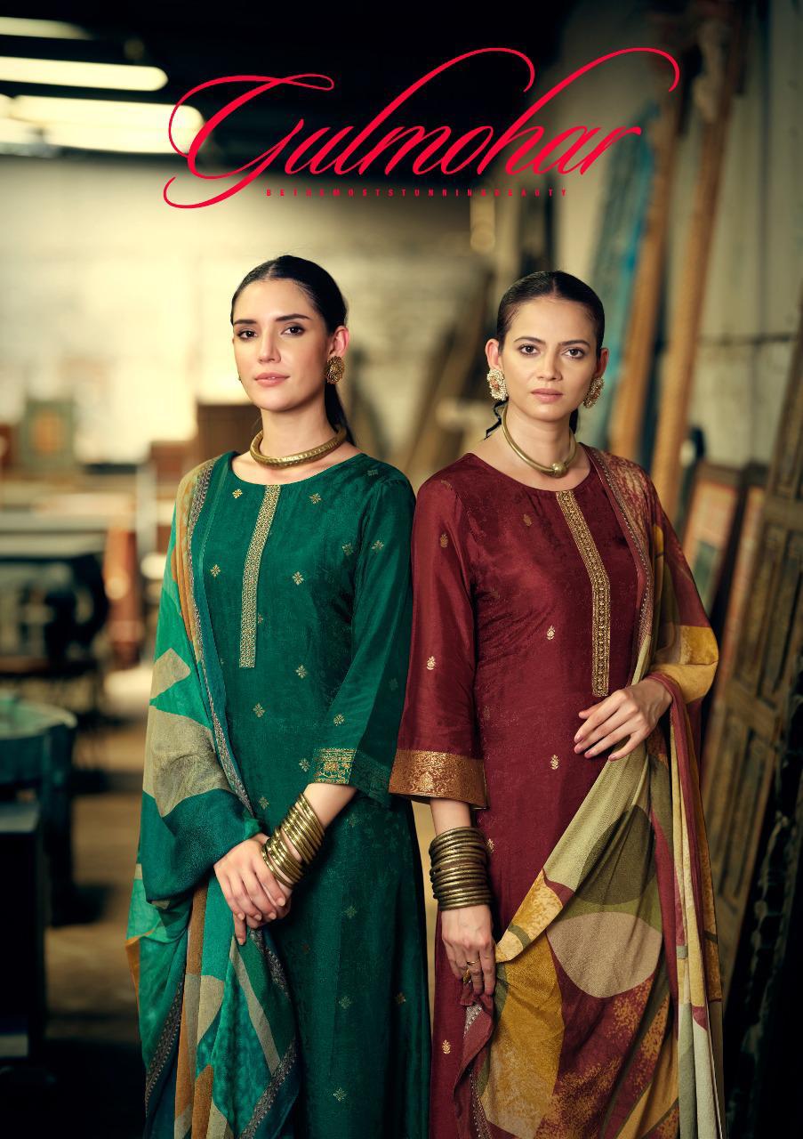 Gulmohar By Sargam Designer Viscose Suit Wholesale Supplier Traders In Surat
