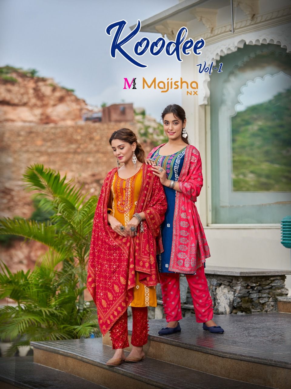 Kodee By Majisha Nx Designer Kurti Pant With Dupatta Wholesaler Supplier From Surat