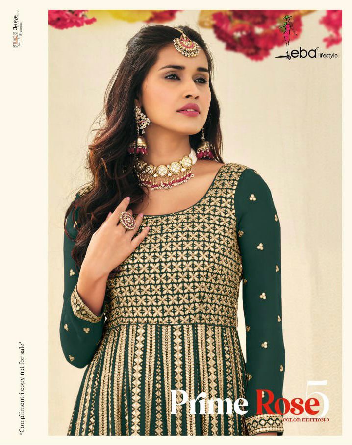Prime Rose Vol 5 By Eba Lifestyle Designer Suits Wholesale Suppliers And Dealer From India